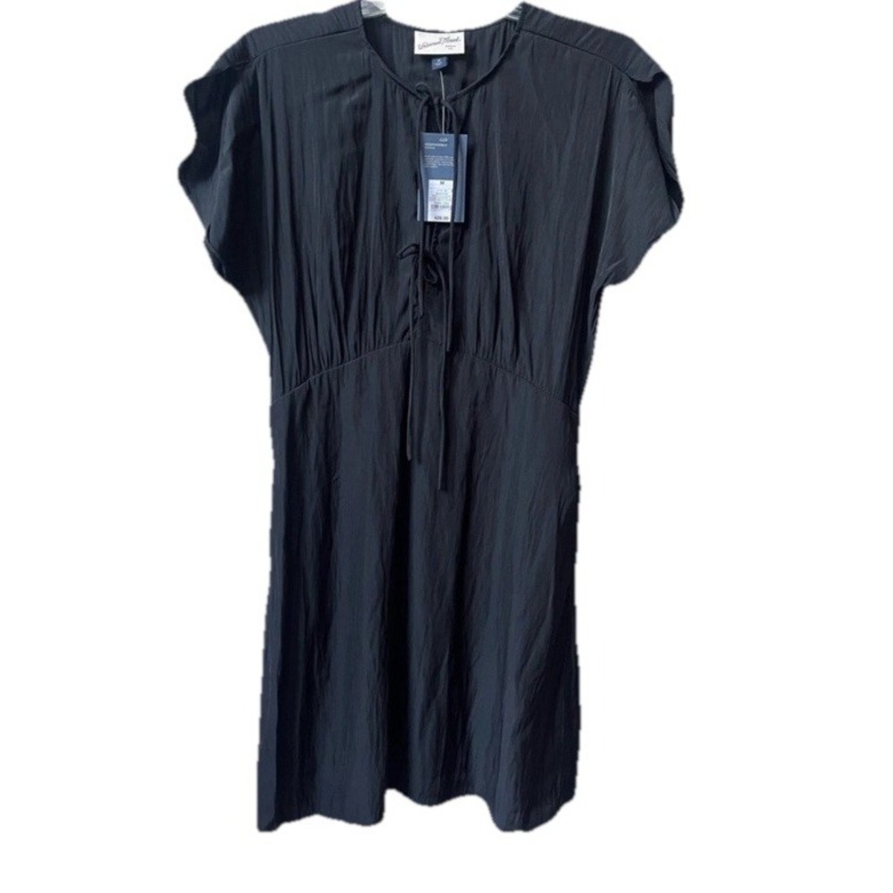 Universal Thread Tie Front Flutter Short Sleeve M… - image 2